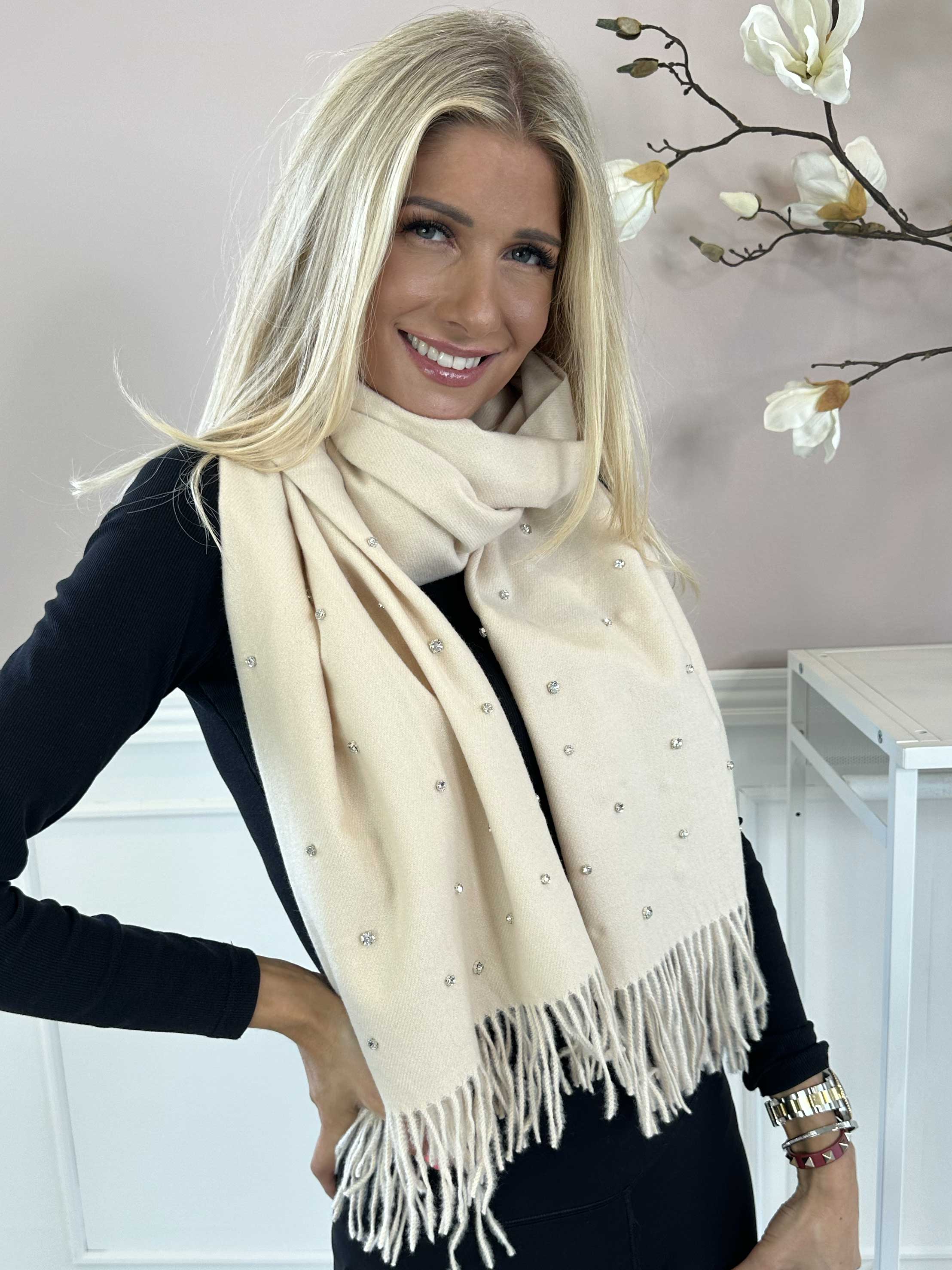 Lavina - Härligt mjuk halsduk med fuskpäls